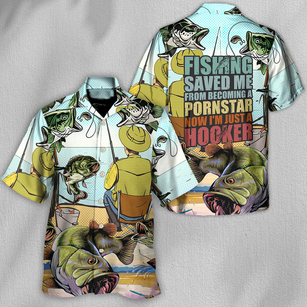 Fishing Becoming Famous Hawaiian Shirt Design Detail For Sunny Adventures And Casual Wear