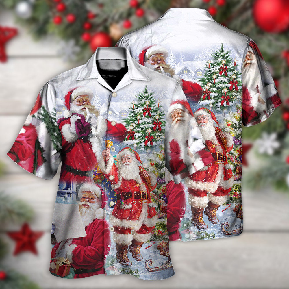 Festive Christmas Town Hawaiian Shirt For Vacation Days And Relaxed Coastal Outings