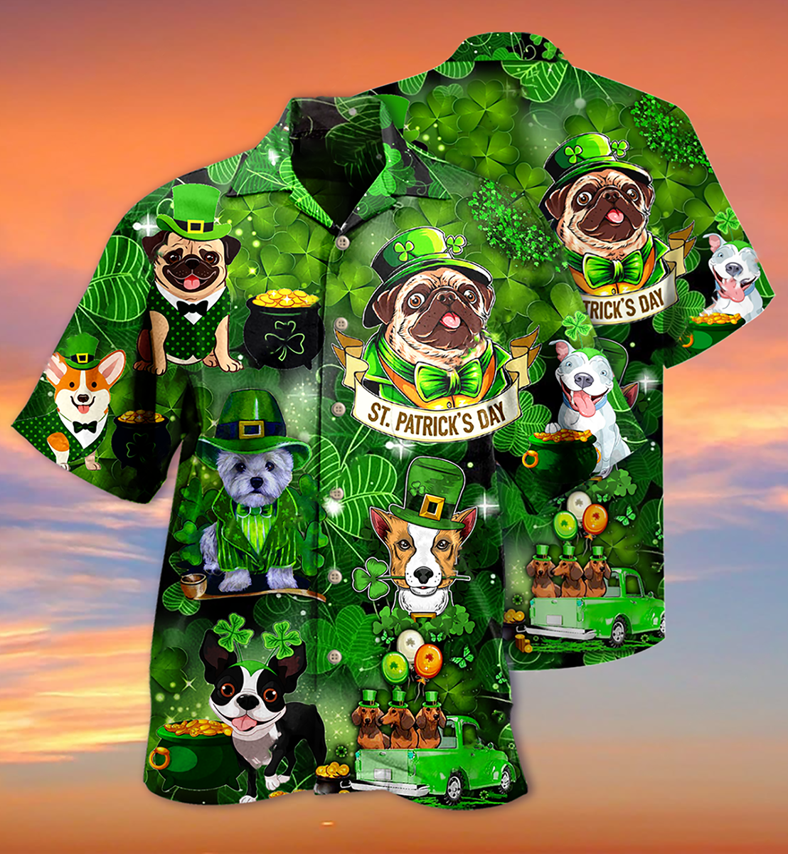 Irish Dogs Hawaiian Shirt For Poolside Relaxation And Sunny Getaways