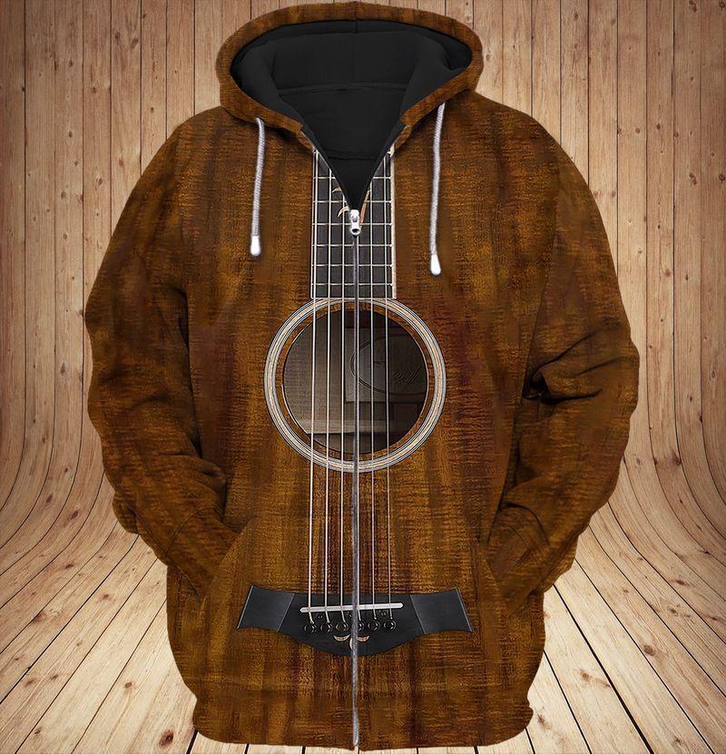 Vintage Happy Guitar Makes Hoodie For Musicians Outdoor Activities And Creative Gift Ideas
