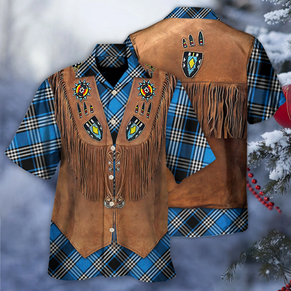 Bohemian Christmas Santa American Jacket Hawaiian Shirt For Vacation Days And Relaxed Coastal Outings