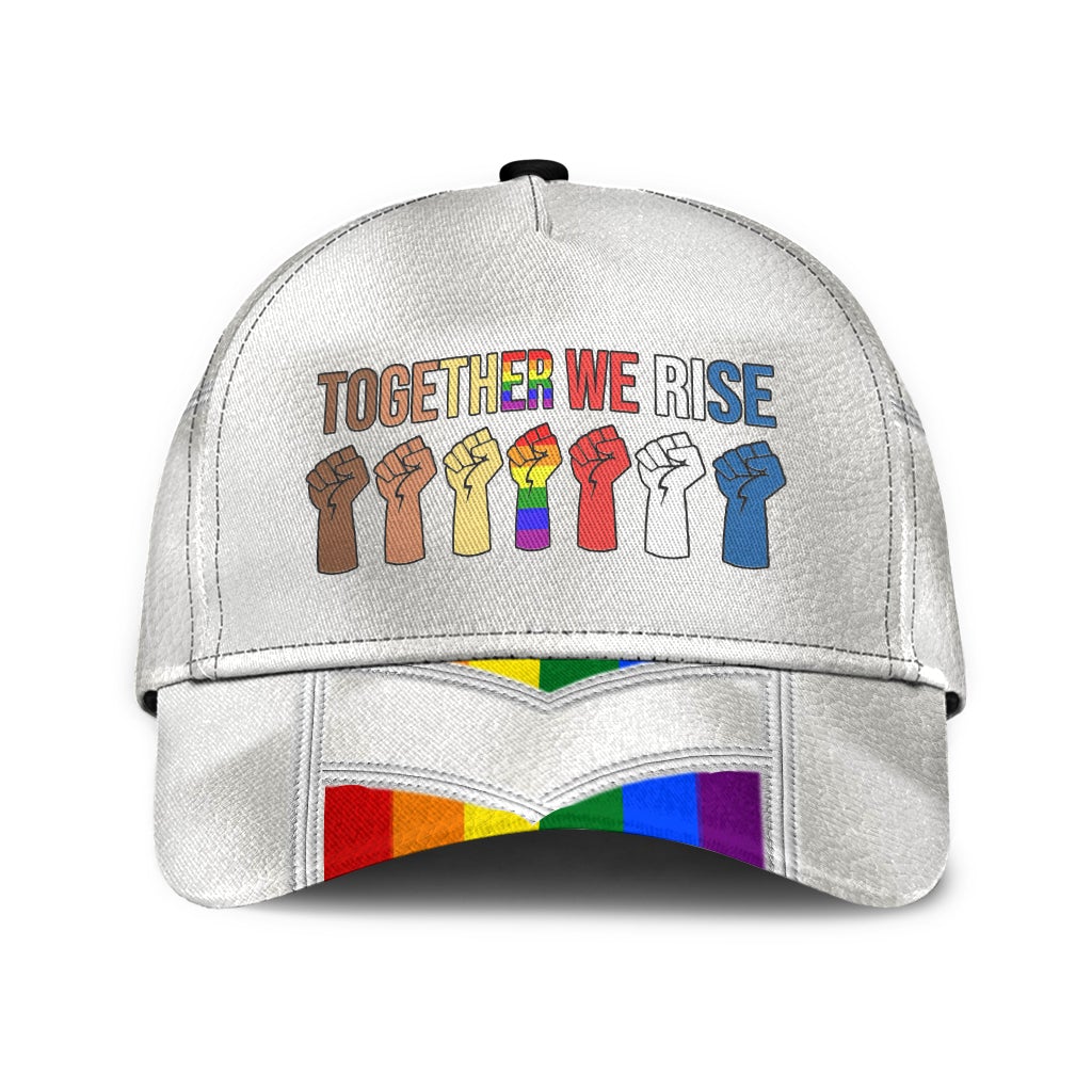 Pride Together We Rise Month Classic Cap For Nature Lovers Travel And Casual Daily Styling