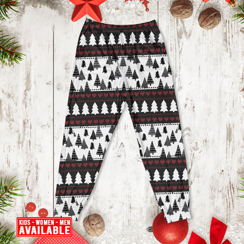 Rooftop Santa Gift Delivery Long Sleeve Pajamas Set For Holiday Bedtime And Cozy Home Wear