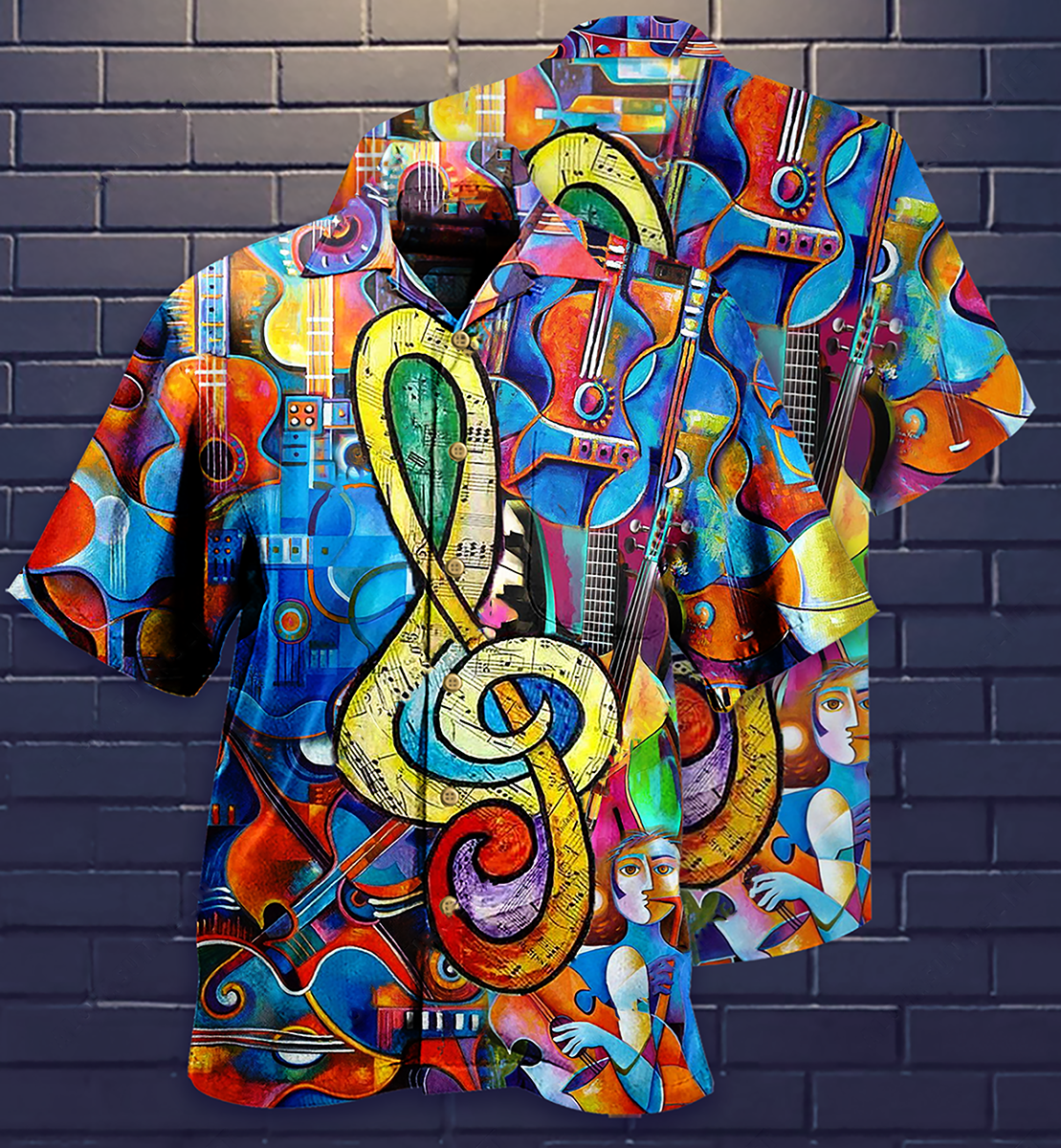Music Melody Hawaiian Shirt For Summer Vacation And Beach Travel