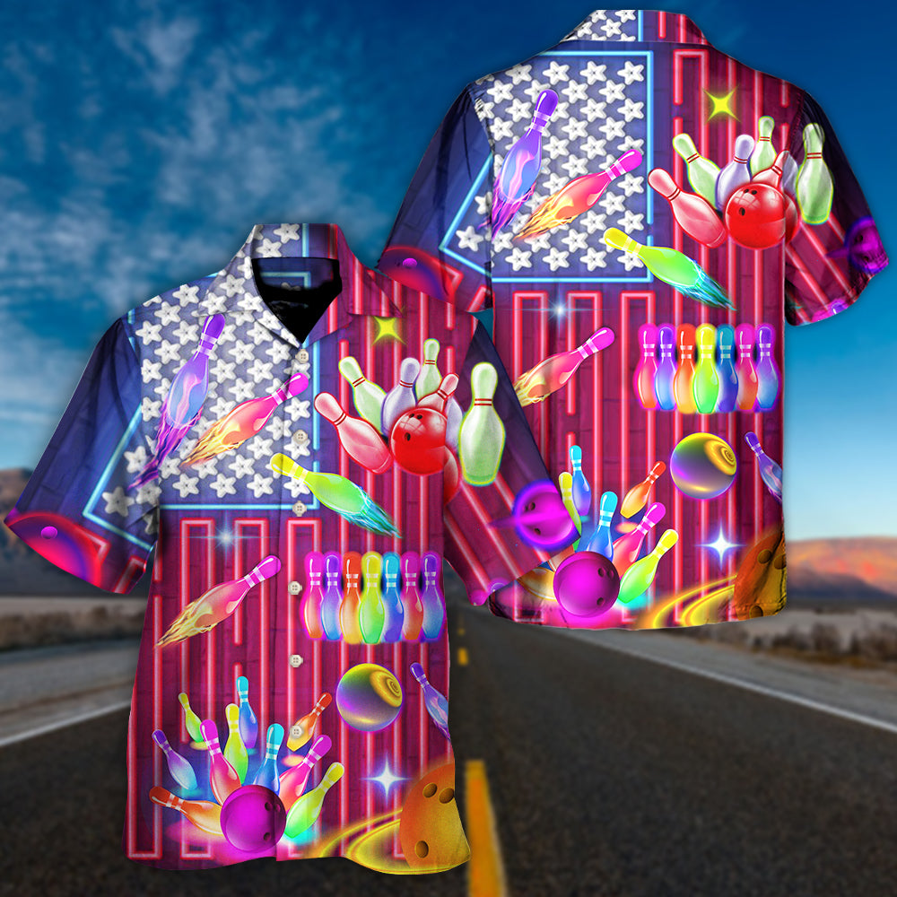 Bowling Independence Day Stunning Hawaiian Shirt For Warm Weather Outings, Beach Days, And Relaxed Tropical Style