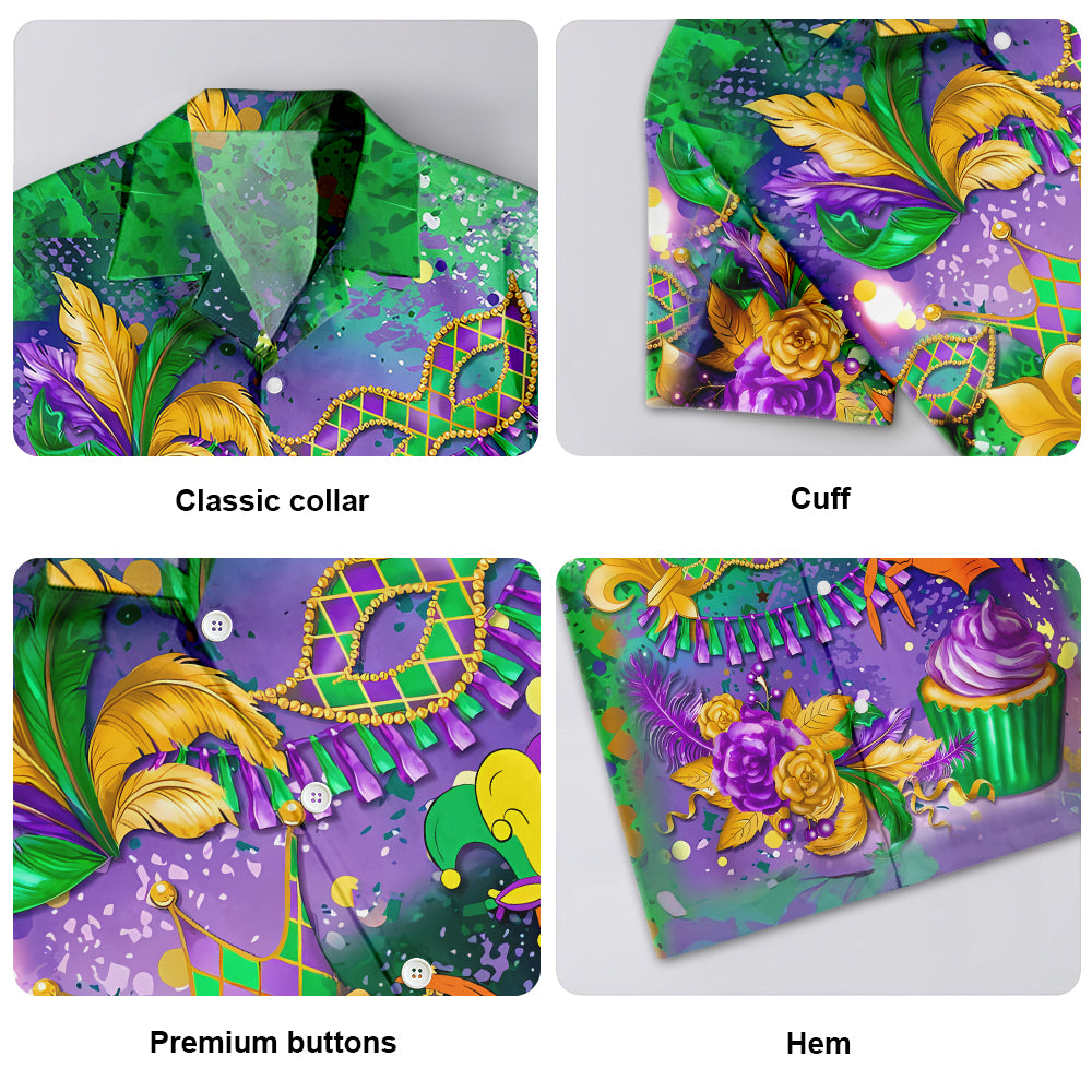Mardi Gras Crawfish Hawaiian Shirt For Resort Getaways And Comfortable Summer Activities