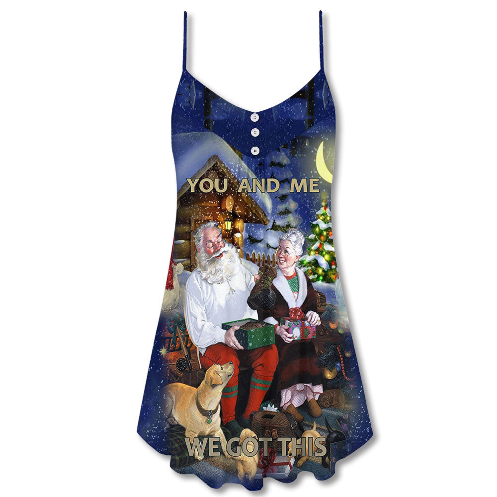 Christmas You And Me We Got This – Women's Summer Sleeveless V-Neck Camisole Dress