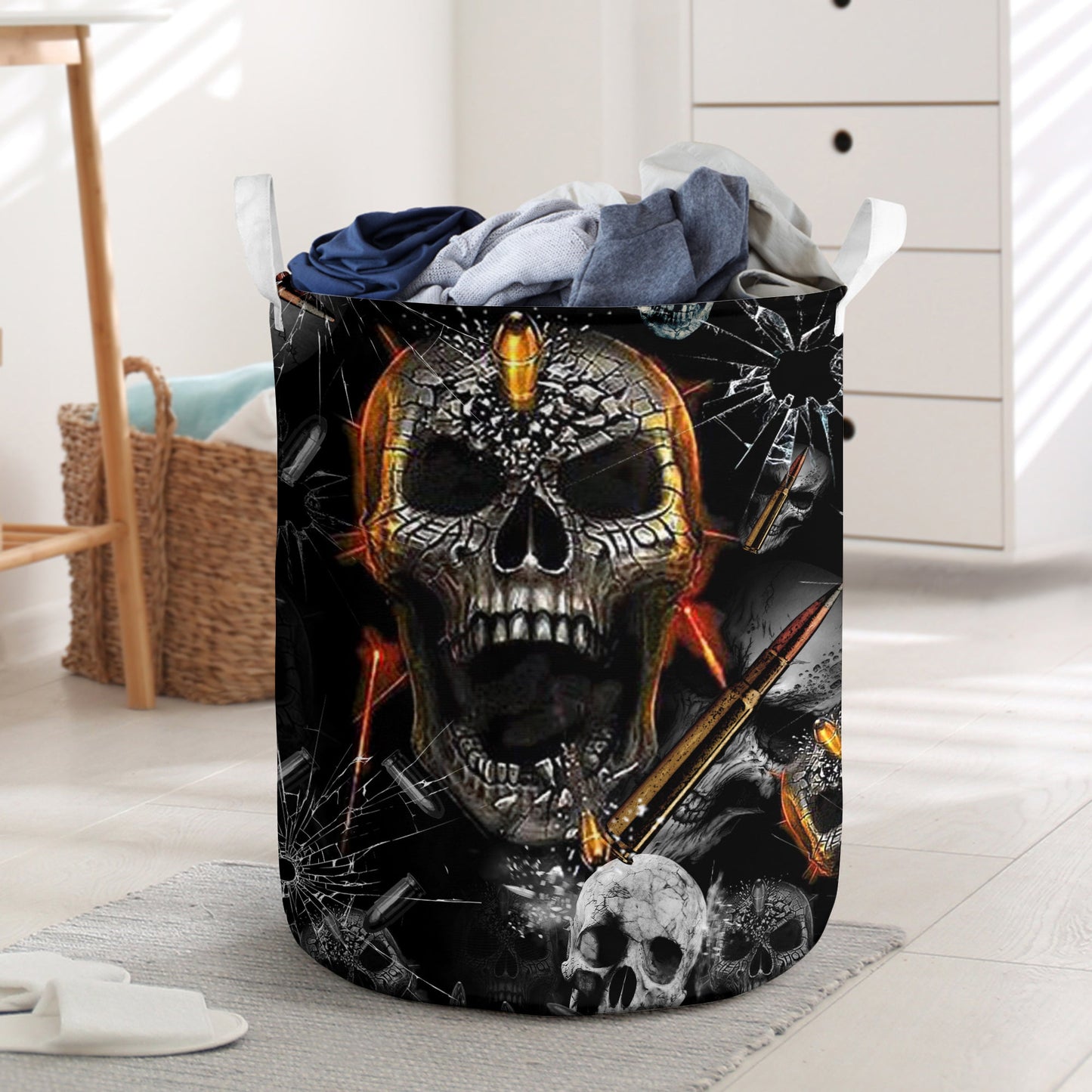 Skull Oh My Skull Cool Laundry Basket For Room Home Organizer