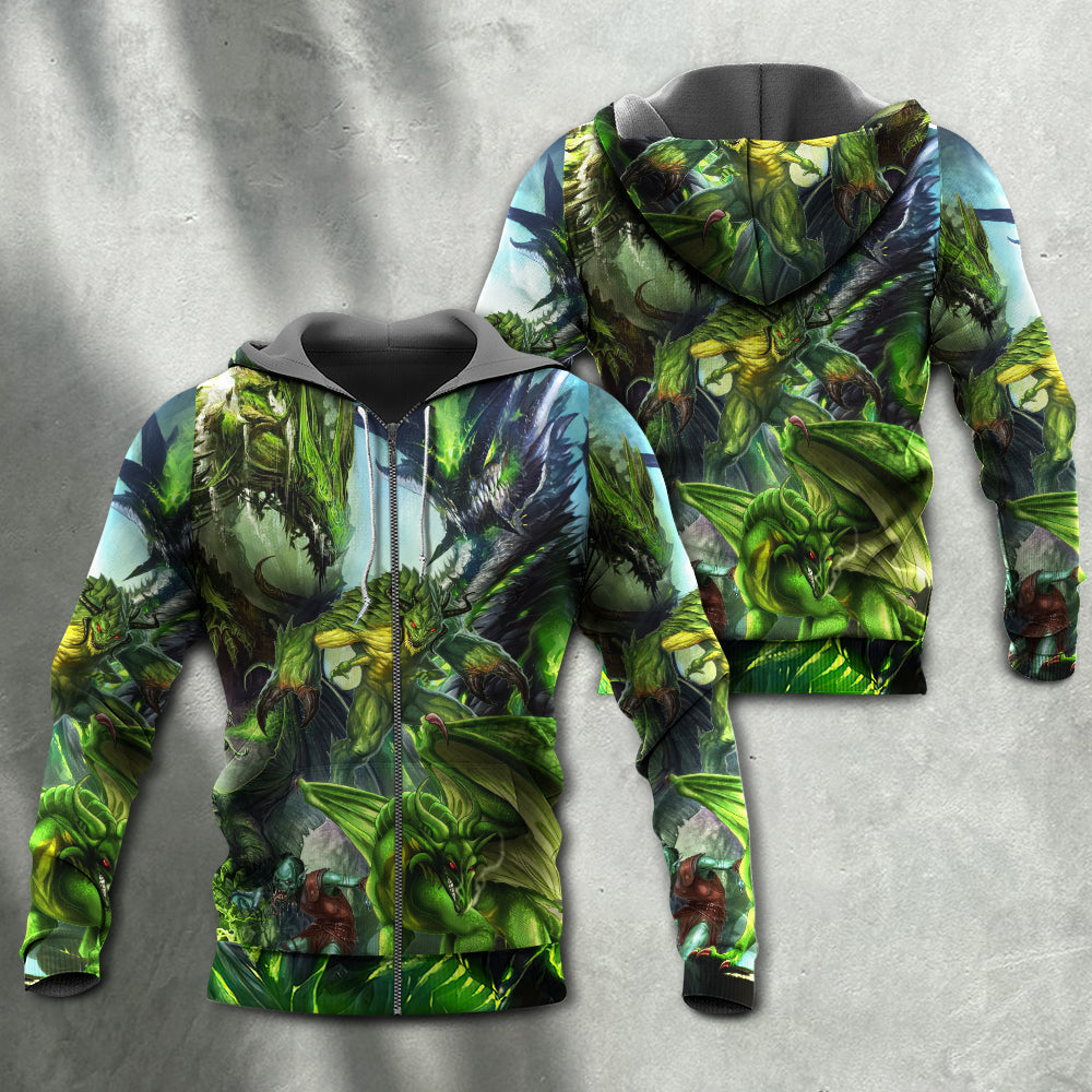 Green Fantasy Dragon Skull Hoodie For Alternative Fashion Events And Relaxed Everyday Wear