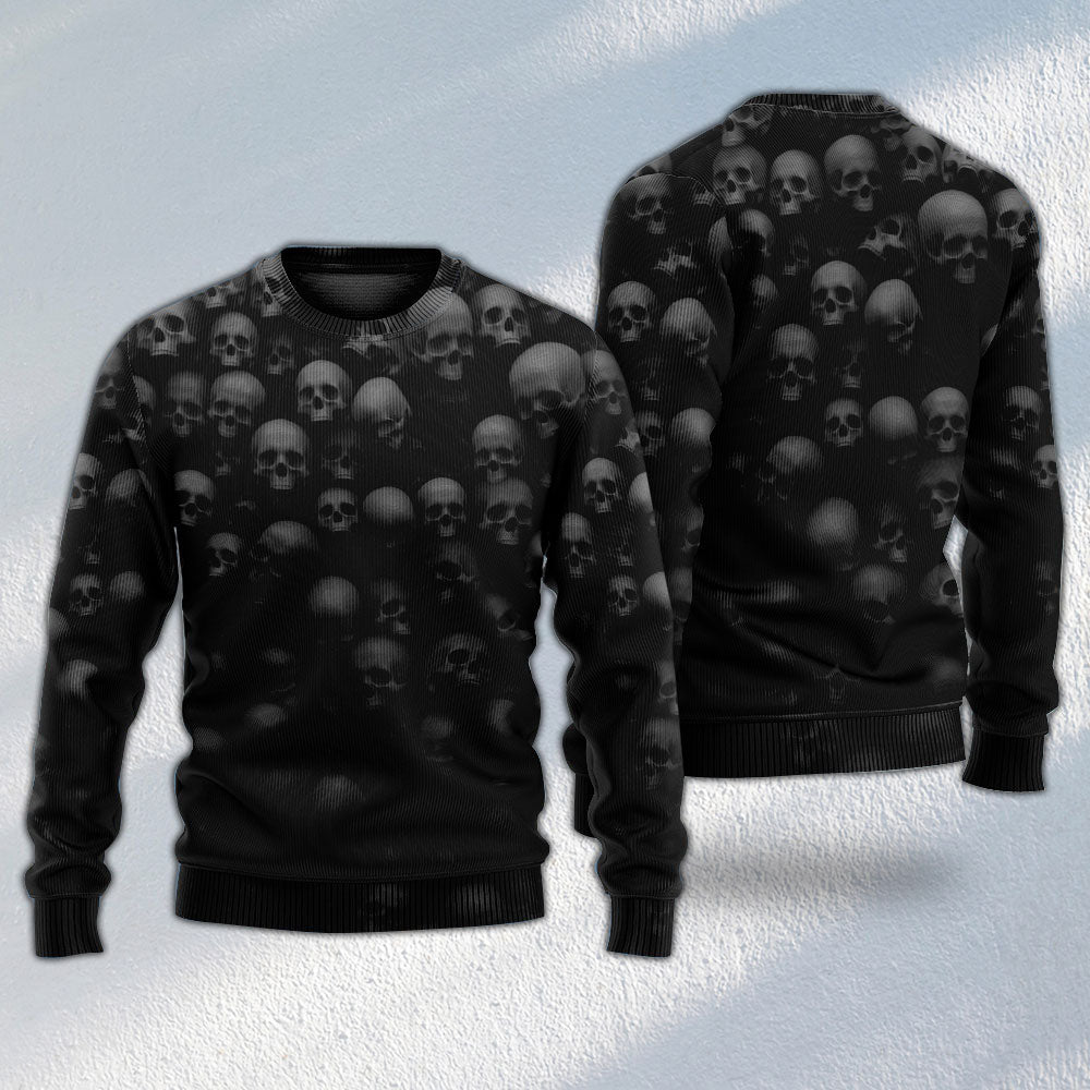 Skull Bold Rebel Attitude Sweater For Alternative Fashion Events And Thoughtful Seasonal Gifts