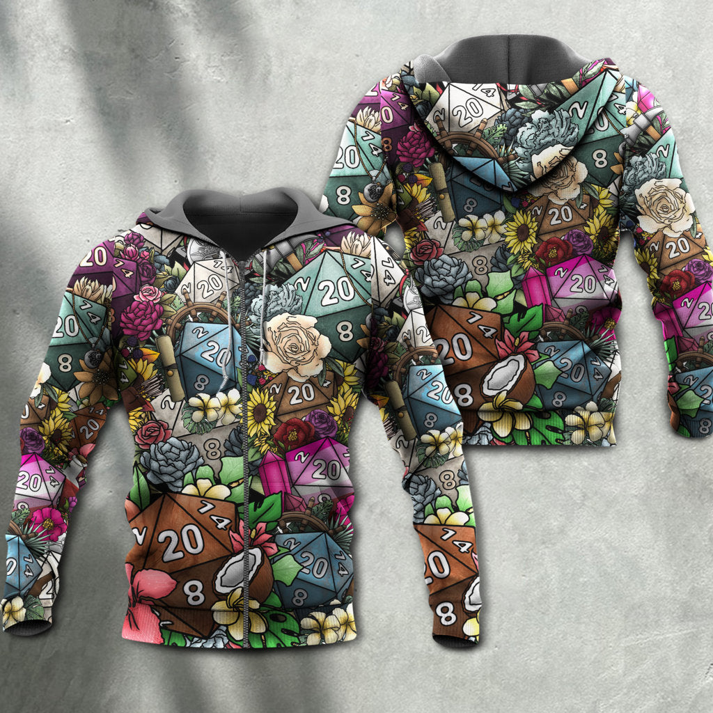 Hippie Dice Flower Hoodie For Colorful Outings Music Events And Everyday Style