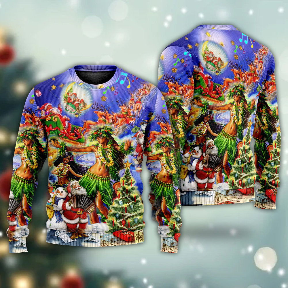 Hawaii Aloha Merry Christmas Sweater For Seasonal Parties Cozy Gatherings And Thoughtful Holiday Gifts