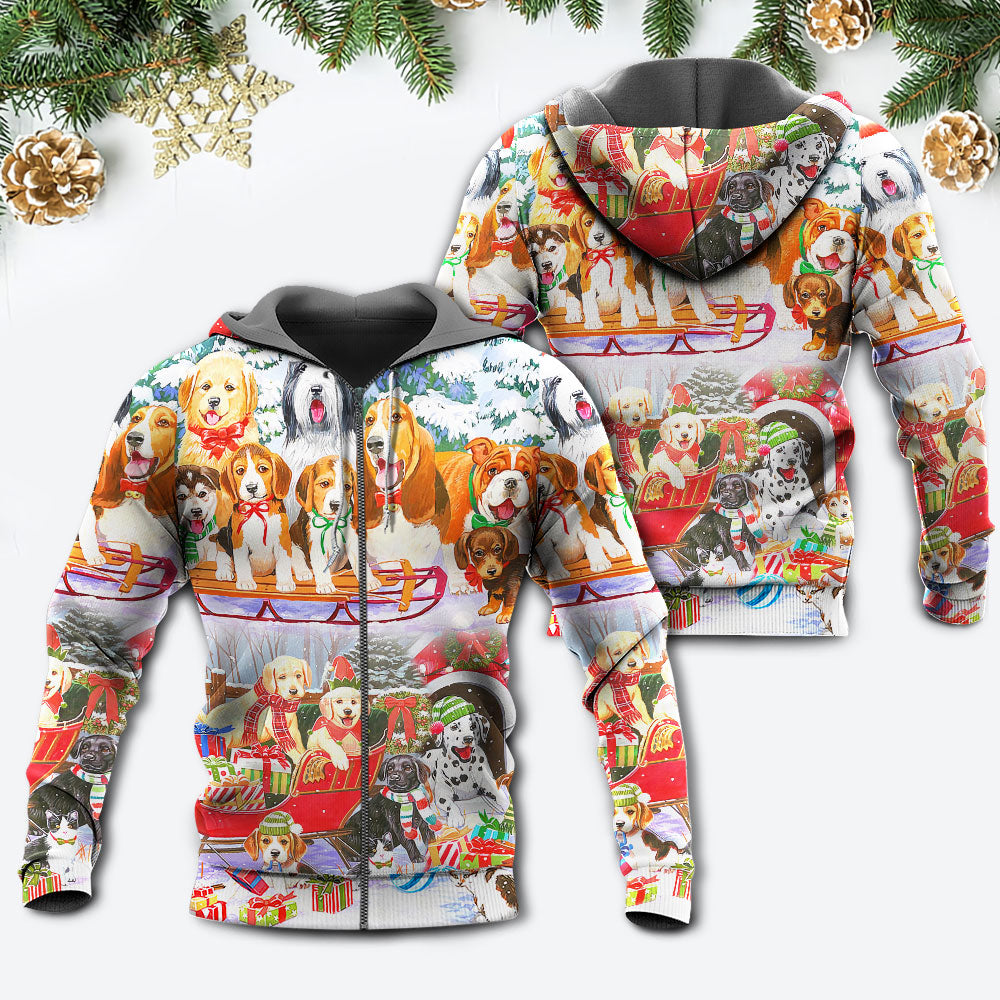 Dog Snowman Tree Christmas Hoodie For Holiday Gatherings Winter Travel And Seasonal Gifting