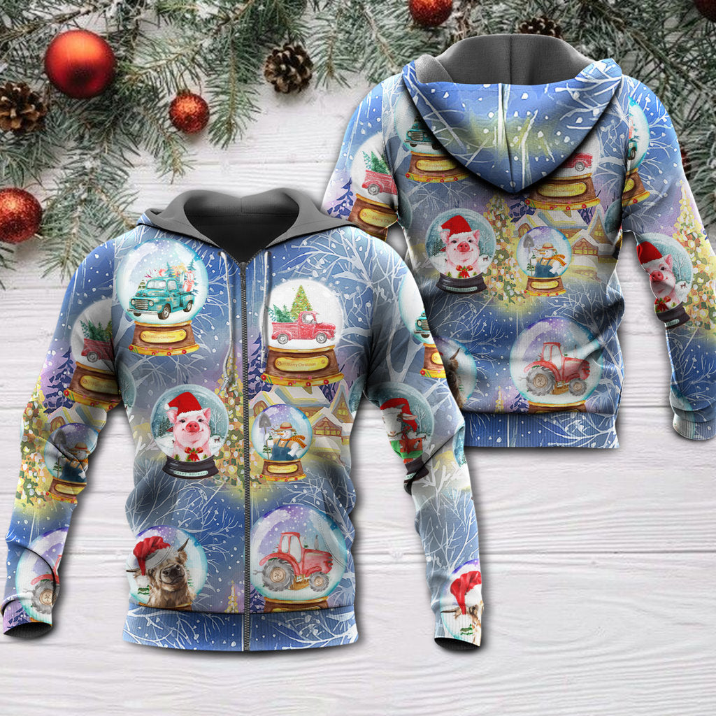 Funny Christmas Farmer Holiday Hoodie For Festive Celebrations Seasonal Trips And Relaxed Winter Wear