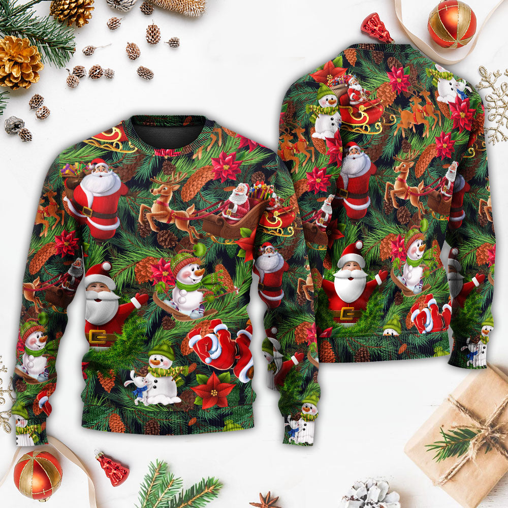 Christmas Santa Snowman Merry Xmas All Sweater For Winter Celebrations Family Events And Thoughtful Gifting