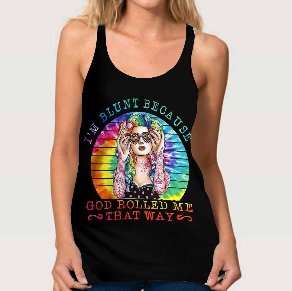 Hippie Bold Humor Free Spirit Hollow Tank Top For Yoga Workouts And Festival Wear
