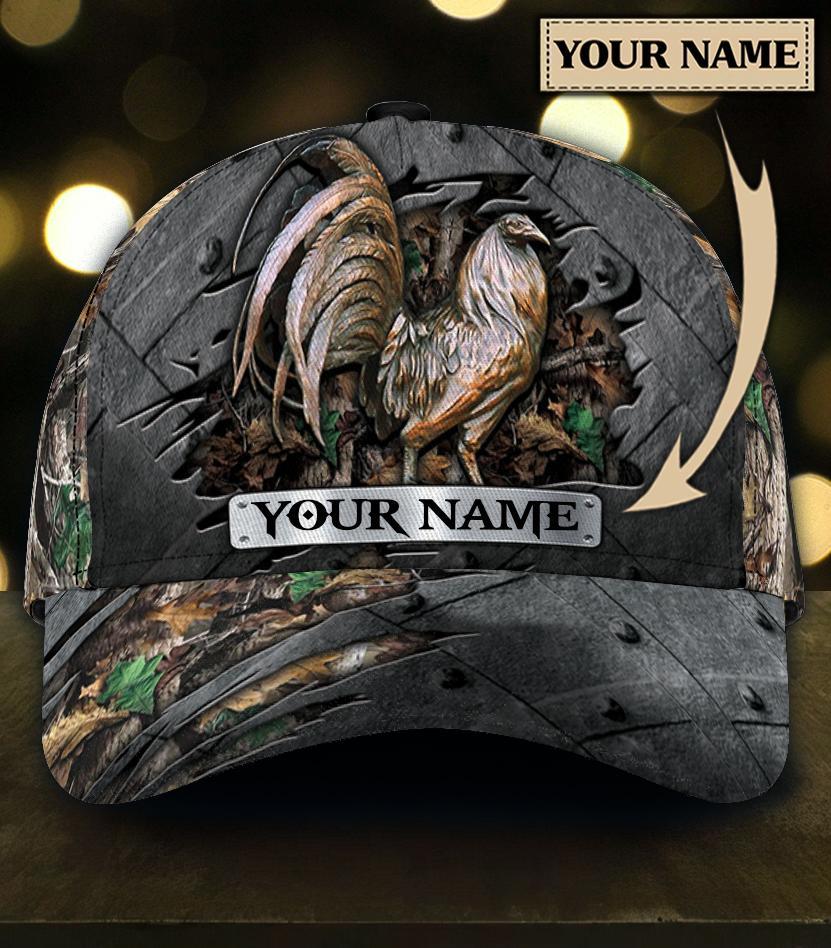 Rooster All Over Print Classic Cap For Travel Adventures Weekend Wear And Casual Style