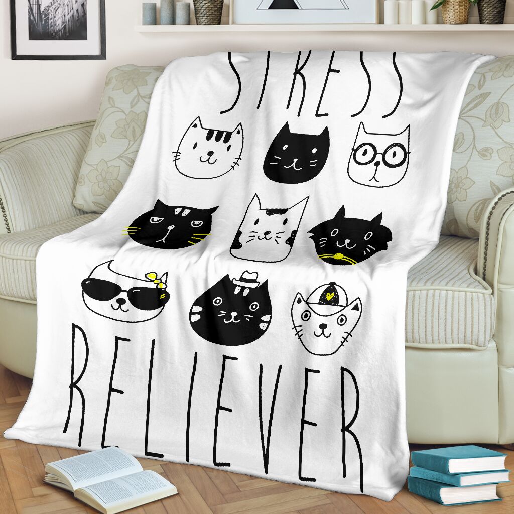 Cats Stress Reliever Flannel Blanket For Cozy Bedroom Sofa Decor