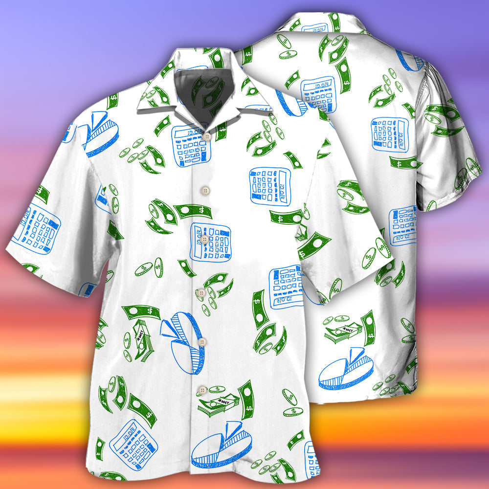 Accountant Money Chart Hawaiian Shirt For Beach Parties And Weekend Getaways