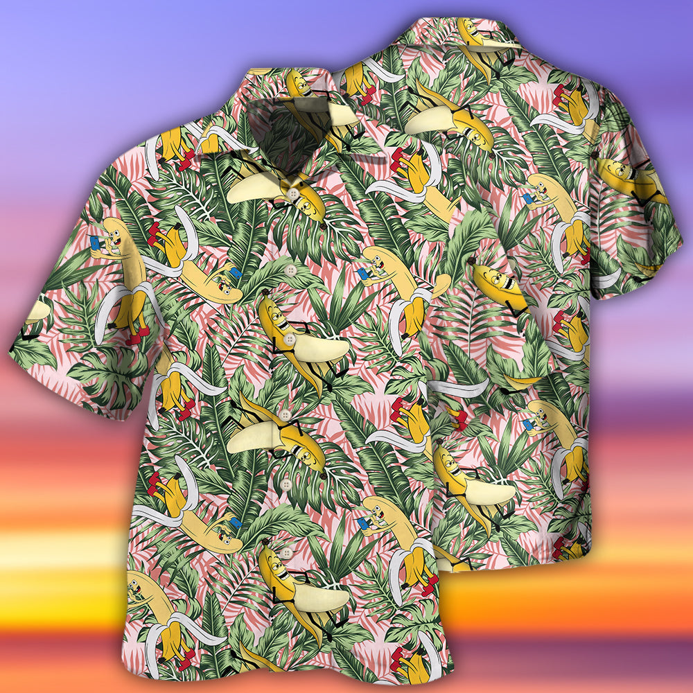 Fruit Banana Adult Humor Hawaiian Shirt For Poolside Relaxation And Sunny Getaways
