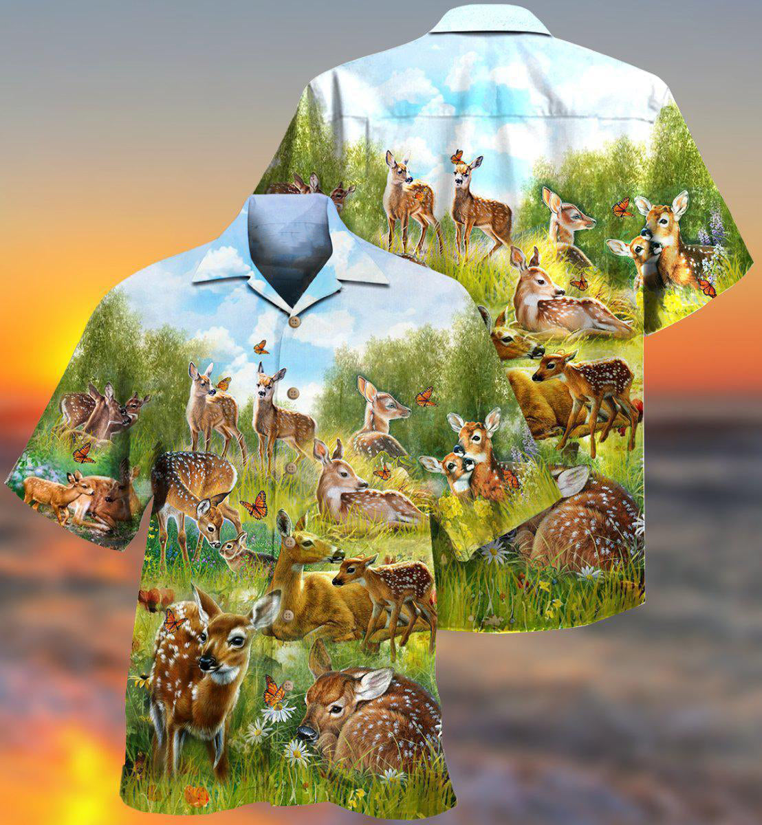 Deer Hunting Desereves Stop Hawaiian Shirt Artwork View For Weekend Travel And Beach Style