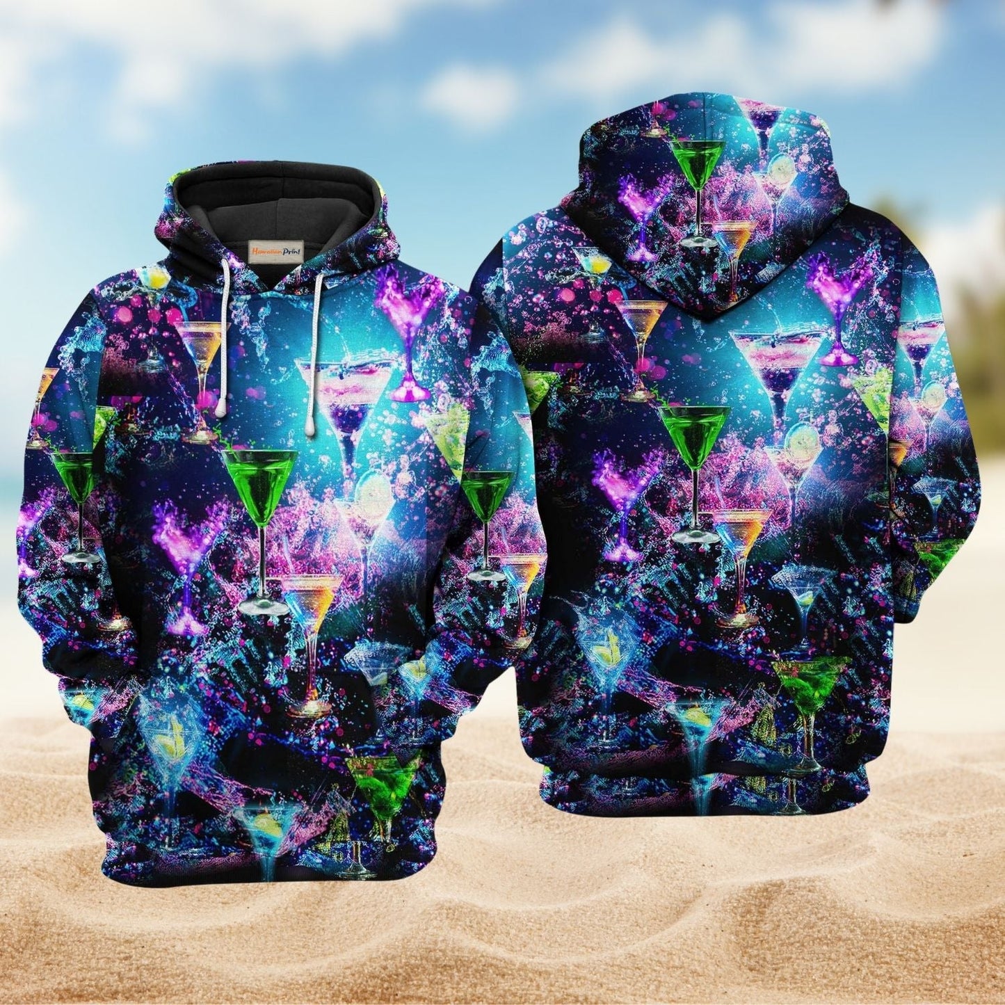 Always Time Cocktail Hoodie For Casual Activities Seasonal Outings And Gift Ideas