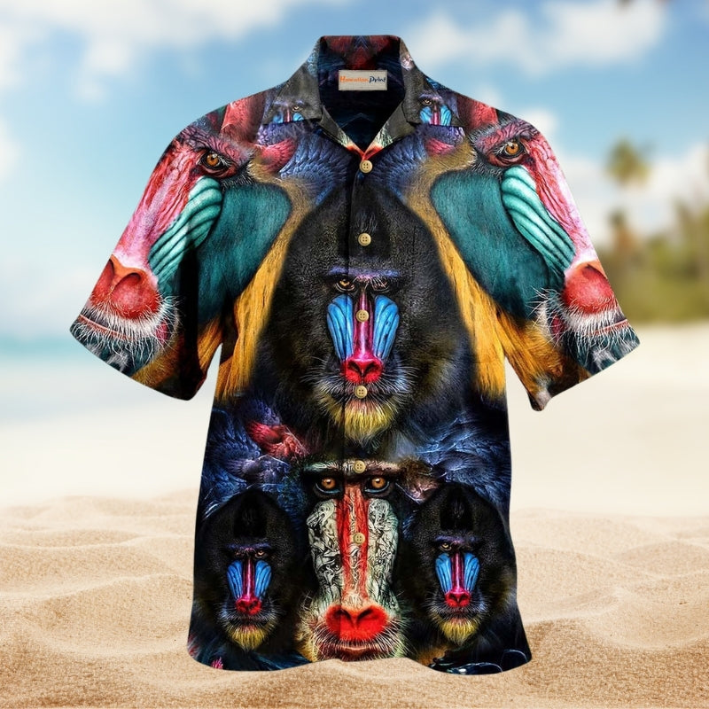 Waterskiing Dad Hawaiian Shirt Graphic Artwork Detail For Warm Weather Events