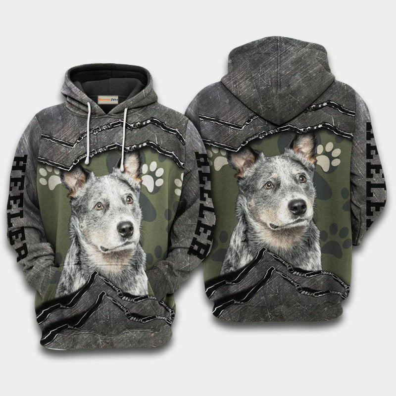 Australian Cattle Dog Friend Hoodie For Nature Inspired Streetwear Weekend Trips And Comfort