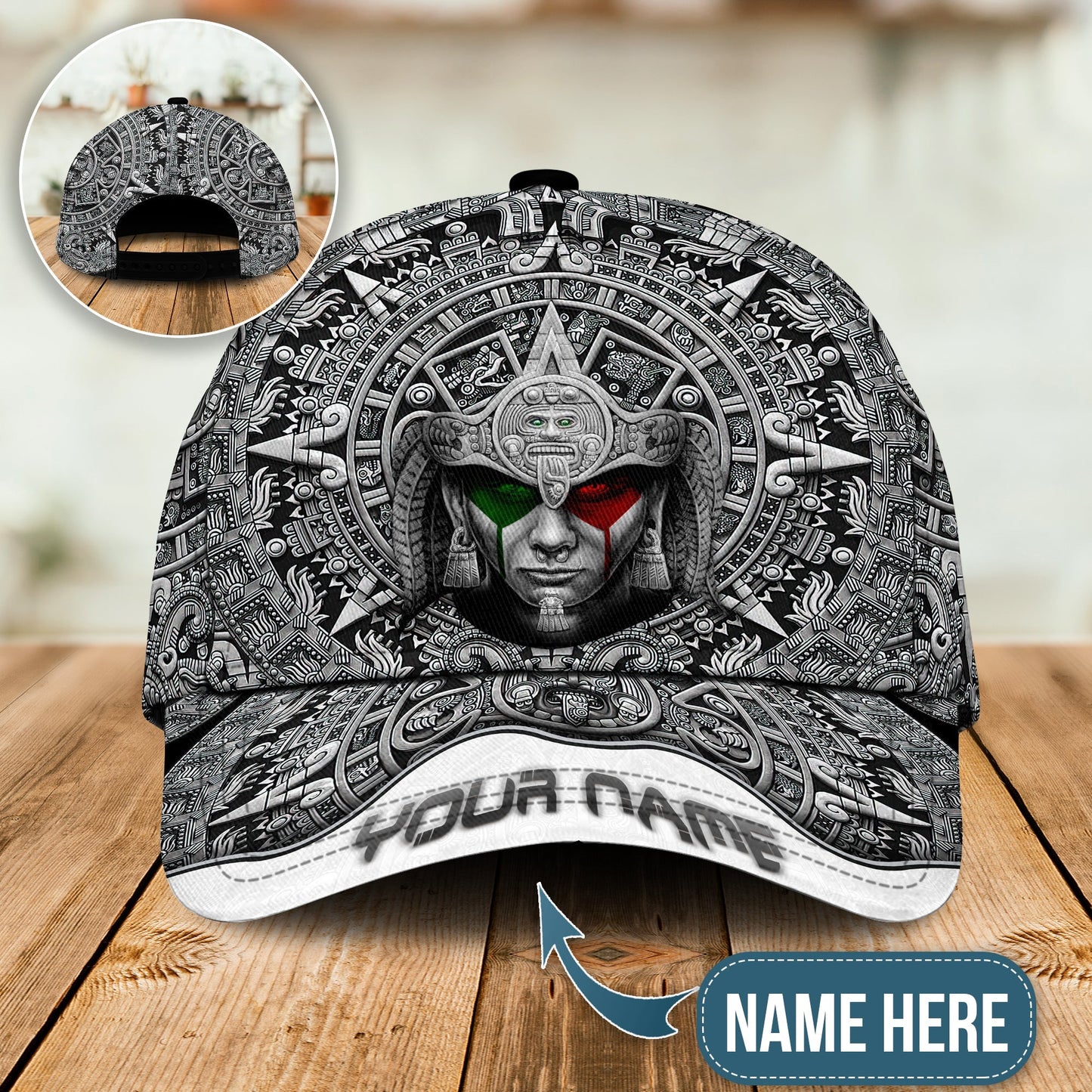 Aztec Warrior Culture Pride Personalized Classic Cap For Weekend Travel Outdoor Events And Casual Outfits
