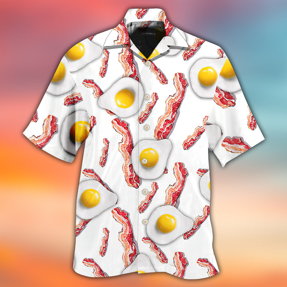 Food Bacon Egg Collection Hawaiian Shirt For Beach Parties And Weekend Getaways