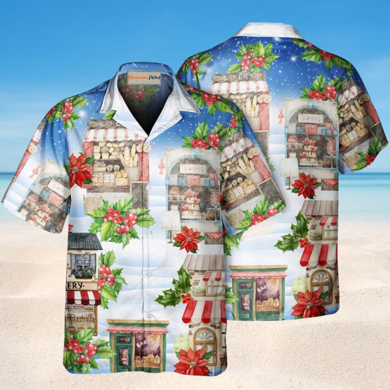 Baking Christmas Hawaiian Shirt For Tropical Holidays, Outdoor Gatherings, And Everyday Comfort