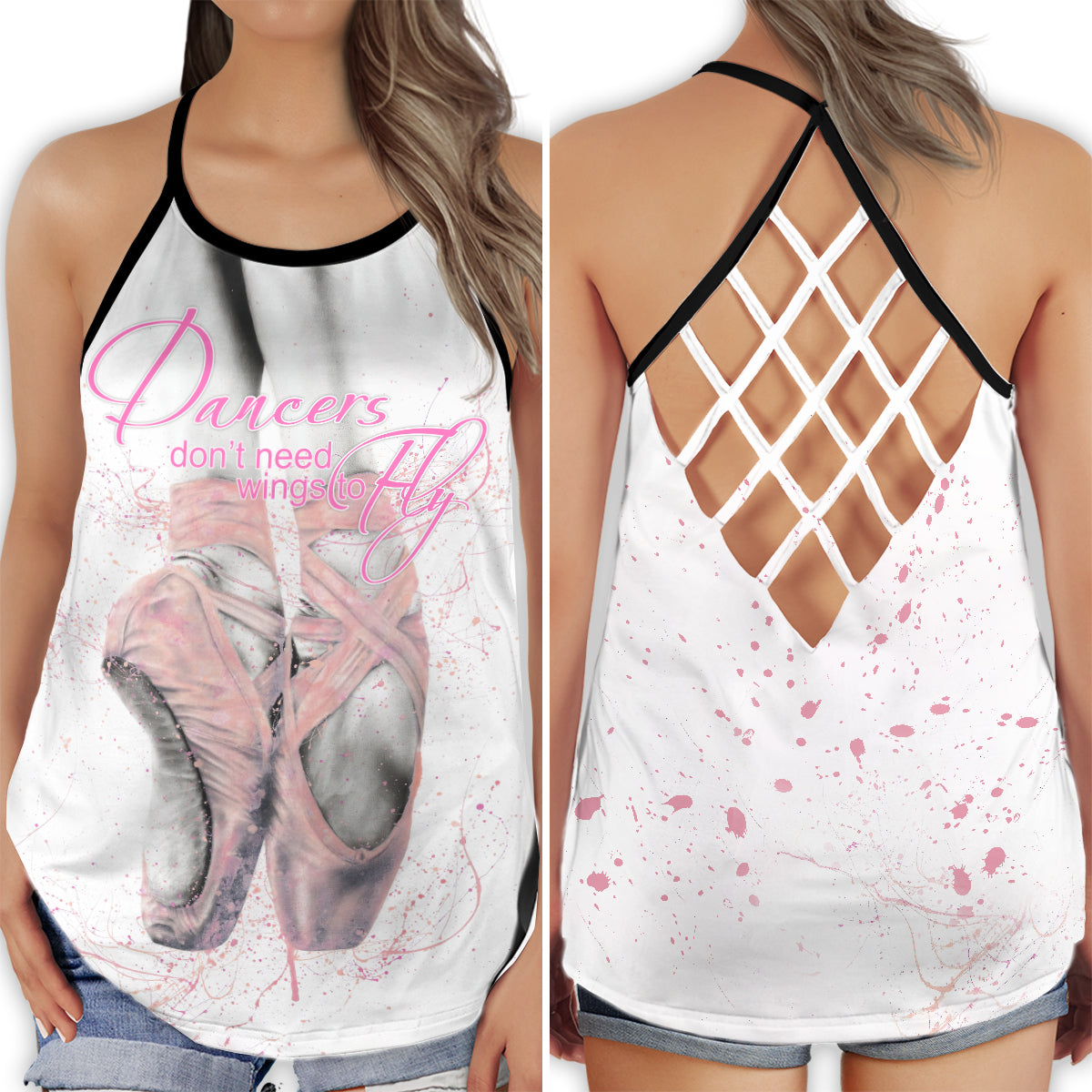Ballet Is My Soul Dance Lover Hollow Tank Top For Studio Practice And Festival Wear