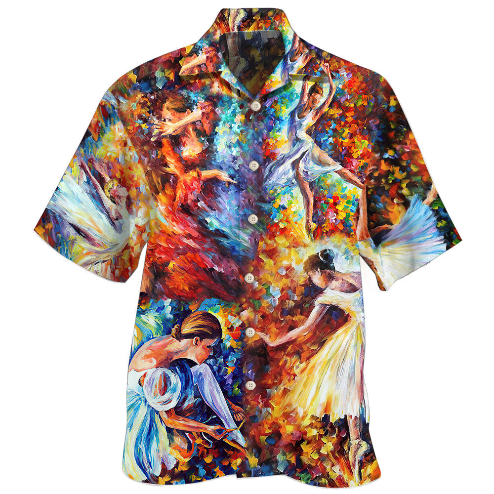 Creative Colorful Ballet Dance Hawaiian Shirt For Beach Days, Summer Outings, And Thoughtful Gift Giving