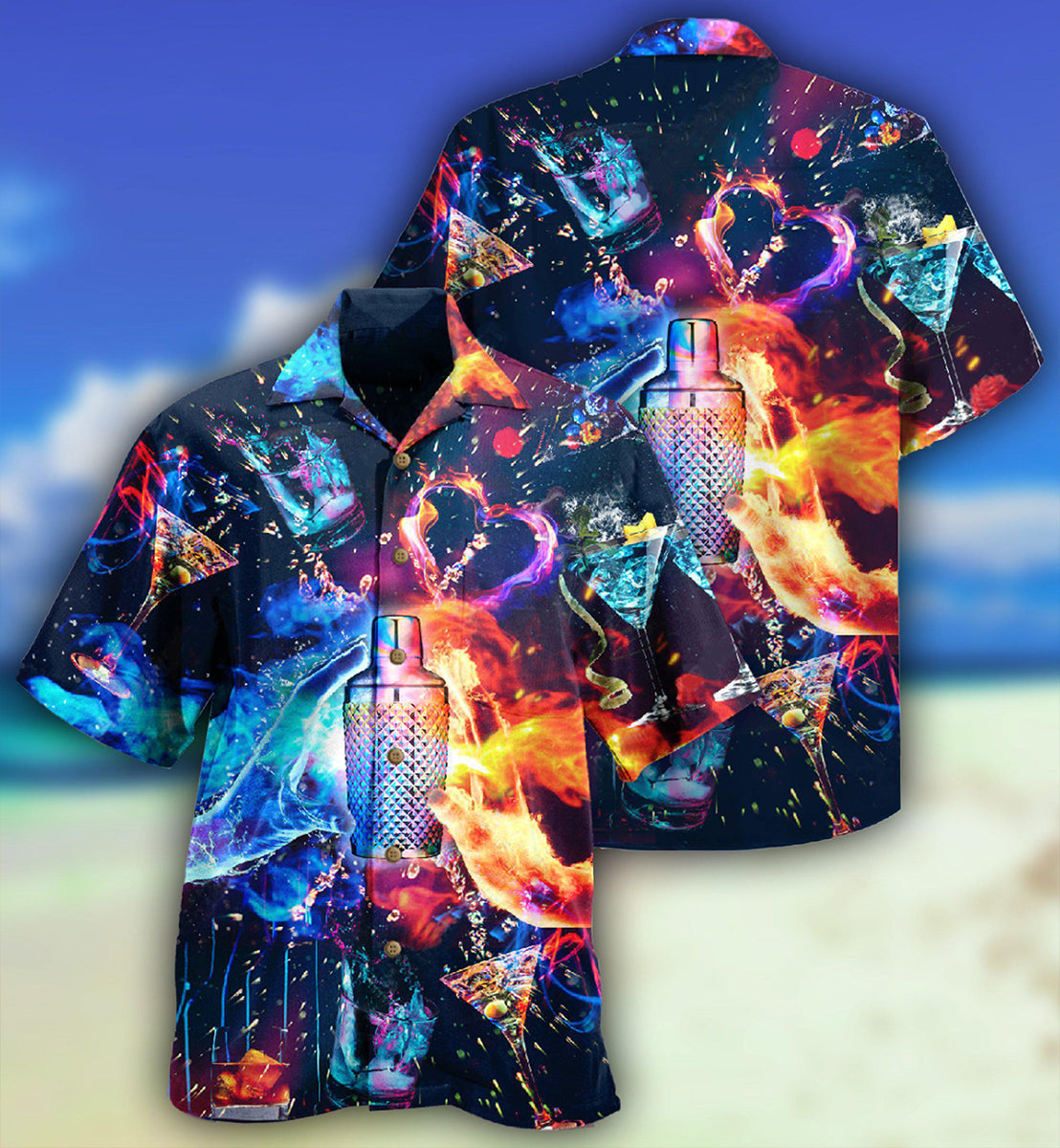 Bartender Call Amazing Shot Hawaiian Shirt Design Detail For Beach Days And Holiday Travel