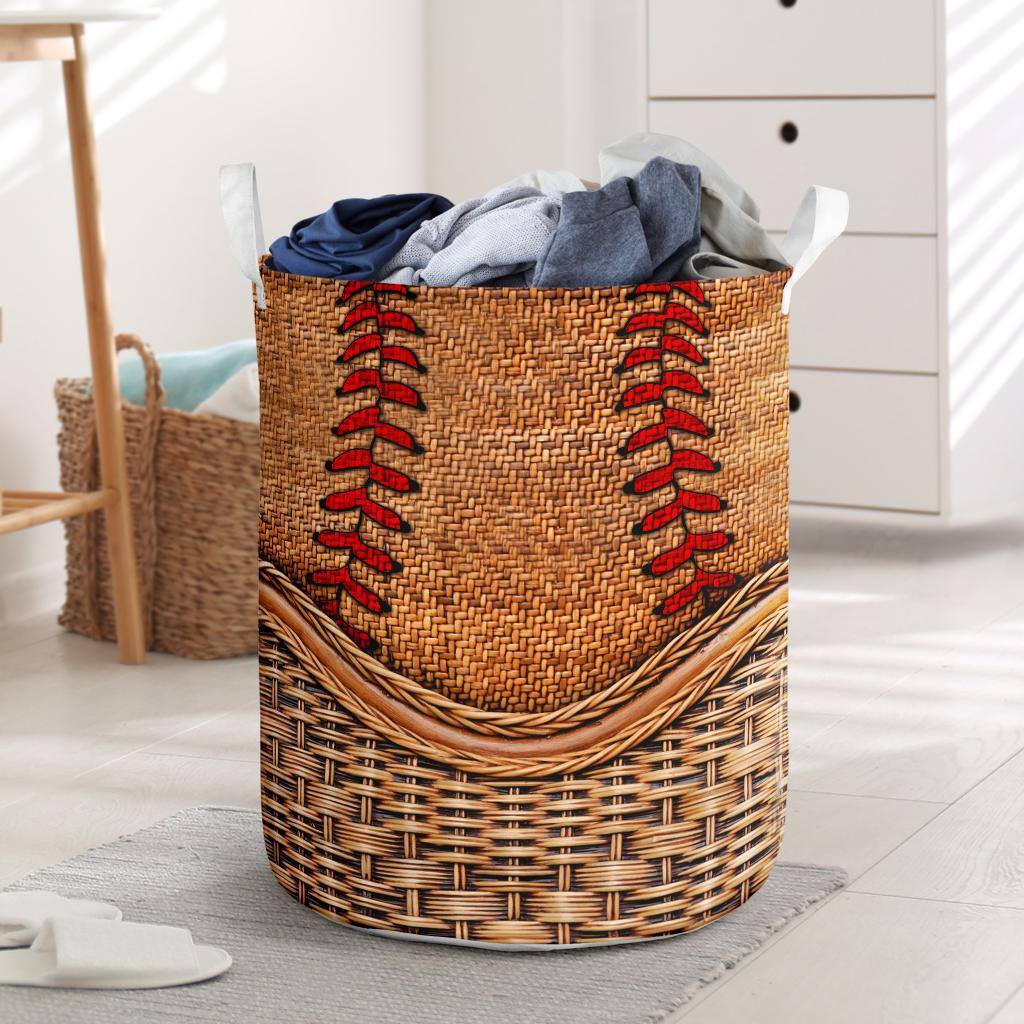 Baseball Laundry Basket For Room Home Organizer