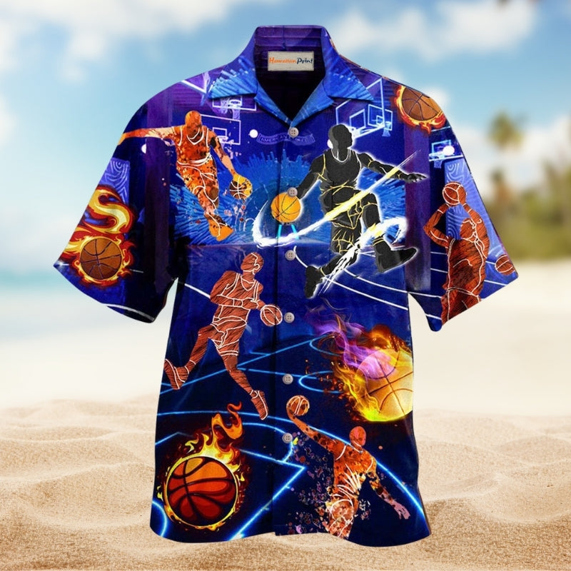 Basketball It Is In My DNA Hawaiian Shirt For Beach Holidays Outdoor Outings And Relaxed Everyday Wear