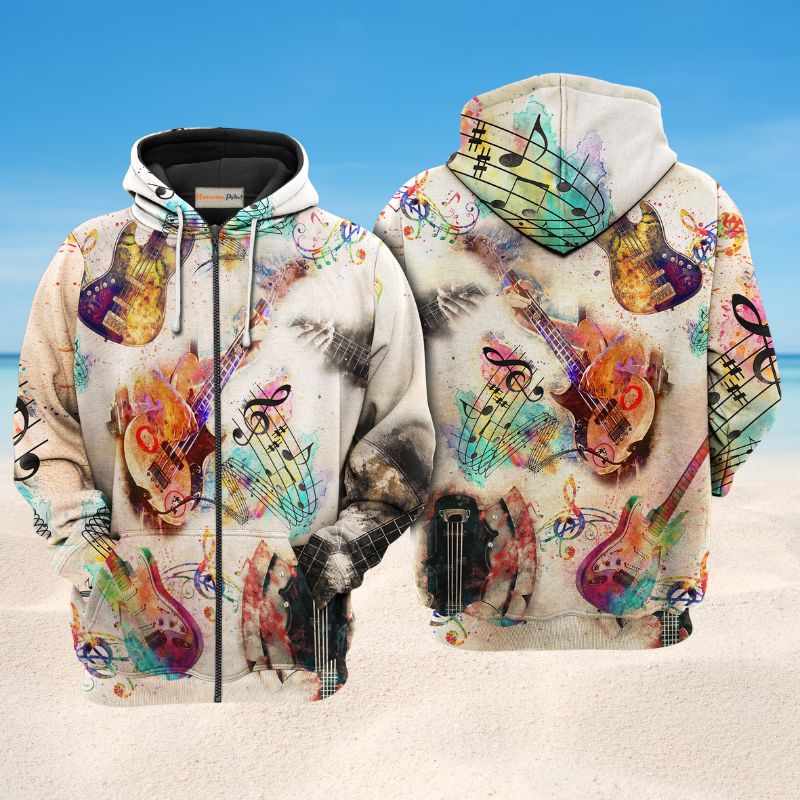 Bass Guitar Way Cooler Hoodie For Lakeside Adventures Casual Streetwear And Seasonal Travel