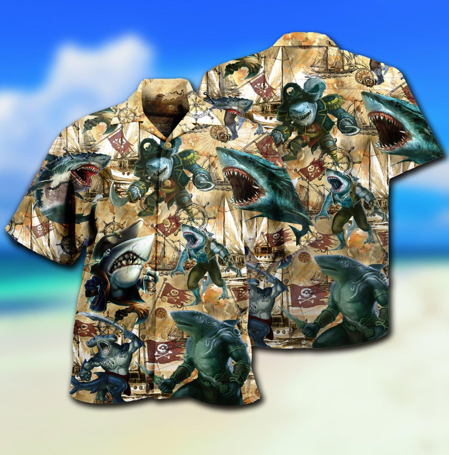 Shark Jawsome Hawaiian Shirt For Coastal Adventures And Warm Weather Wear