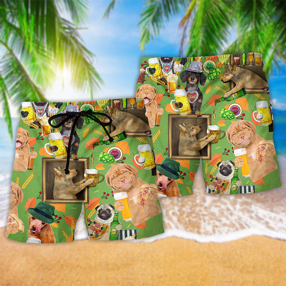 Beer Loving Dog Funny Lifestyle Beach Shorts For Outdoor Adventures And Thoughtful Seasonal Gifts