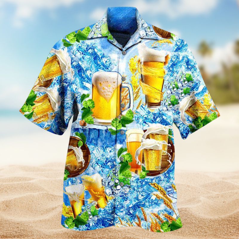 Craft Beer Humor Hawaiian Shirt For Island Vacations Warm Weather Events And Relaxed Everyday Style