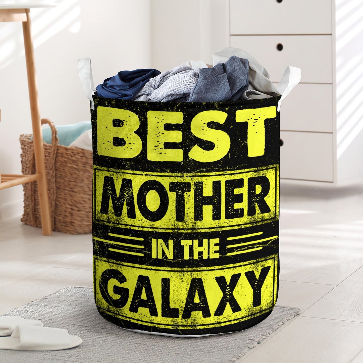 Best Mother In The Galaxy Laundry Basket For Bathroom Bedroom Storage