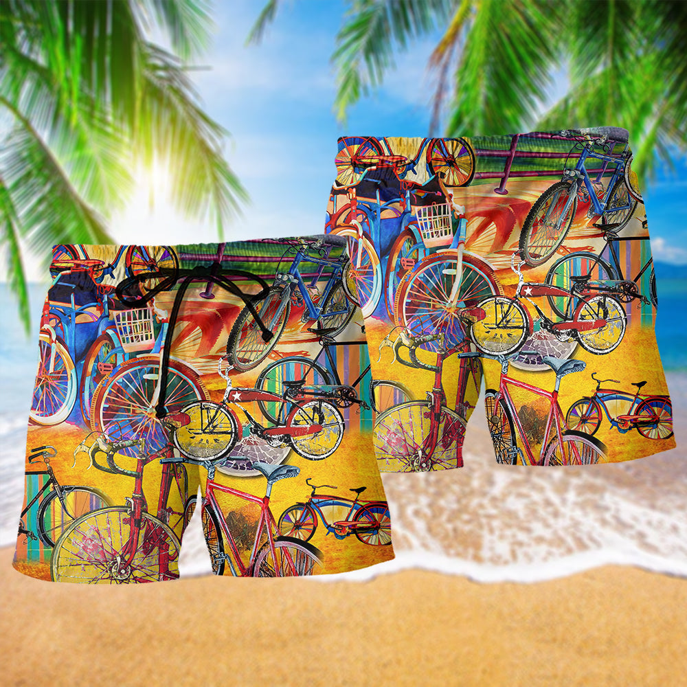 Cycling Beach Shorts Pattern Detail For Summer Travel And Everyday Comfort