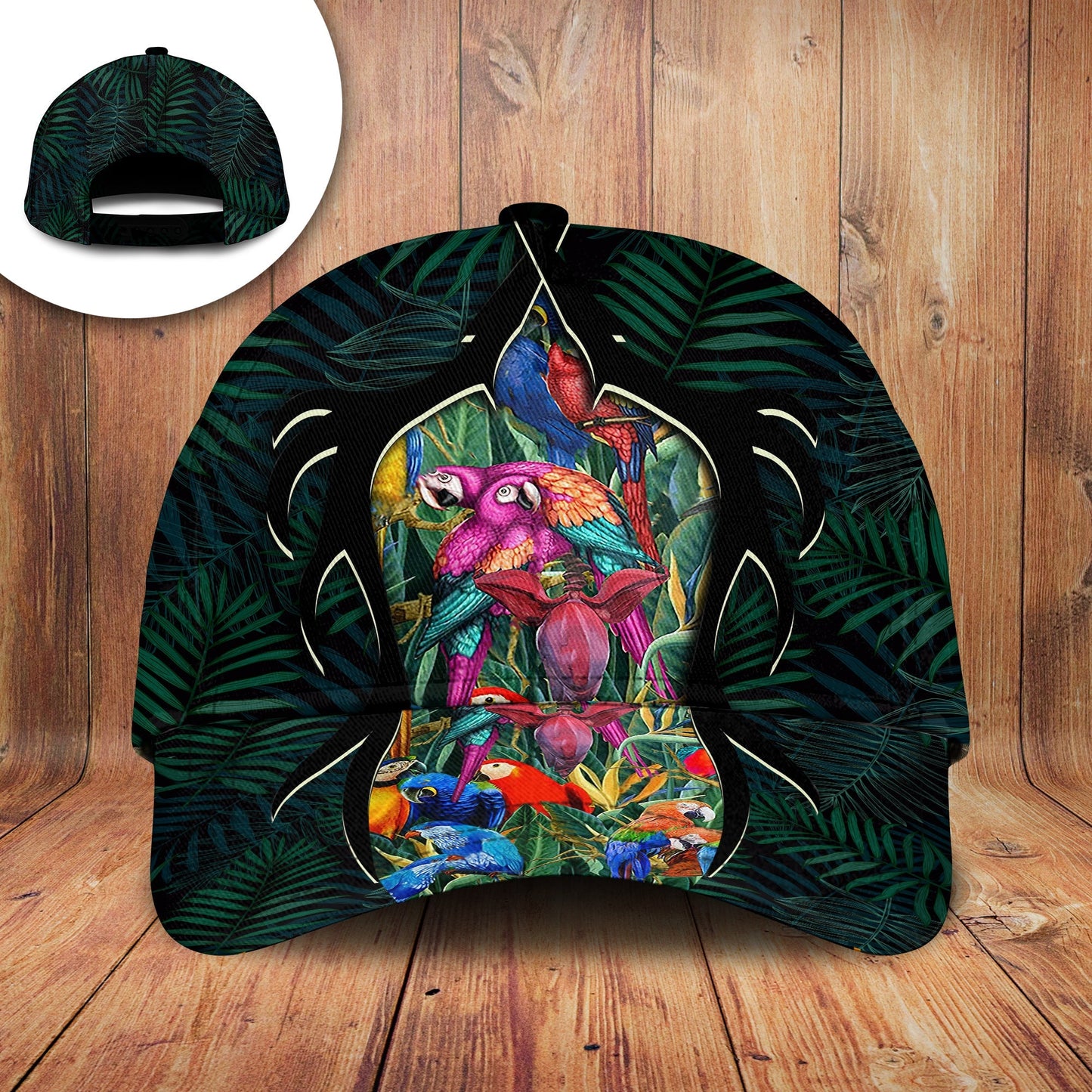 Tropical Parrot Lover Classic Cap For Weekend Travel Outdoor Events And Casual Outfits