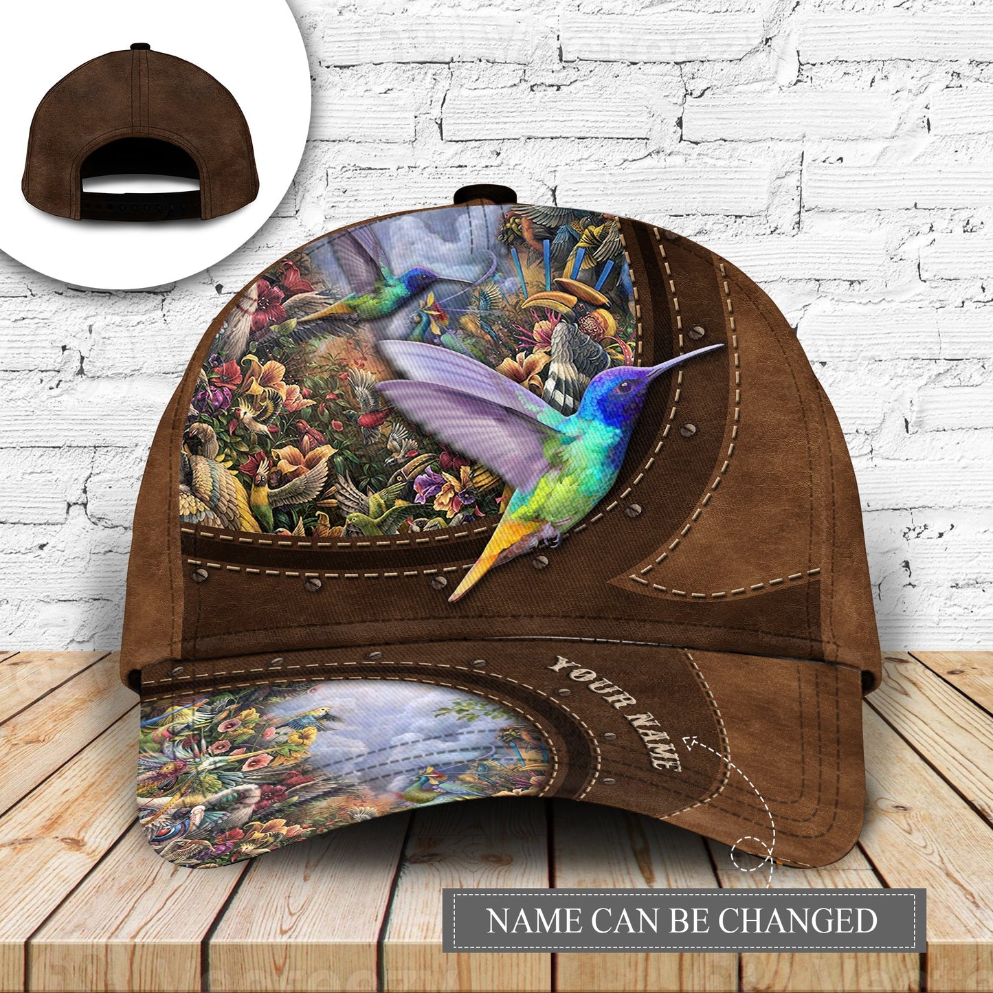 Hummingbird Paradise Tropical Personalized Classic Cap For Outdoor Adventures Festivals And Casual Wear