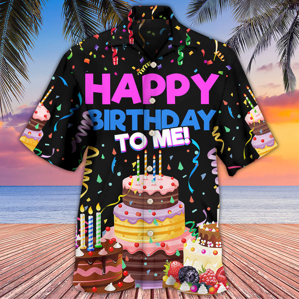 Happy Birthday Hawaiian Shirt Design Detail For Sunny Adventures And Casual Wear