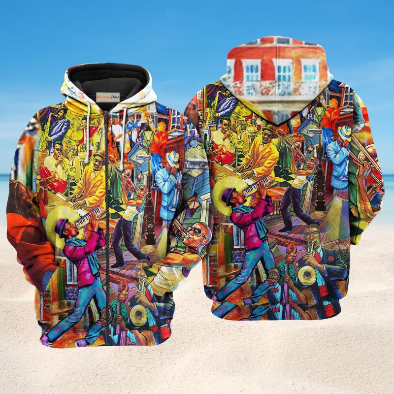 Birthplace Jazz Music Hoodie For Musicians Outdoor Activities And Creative Gift Ideas
