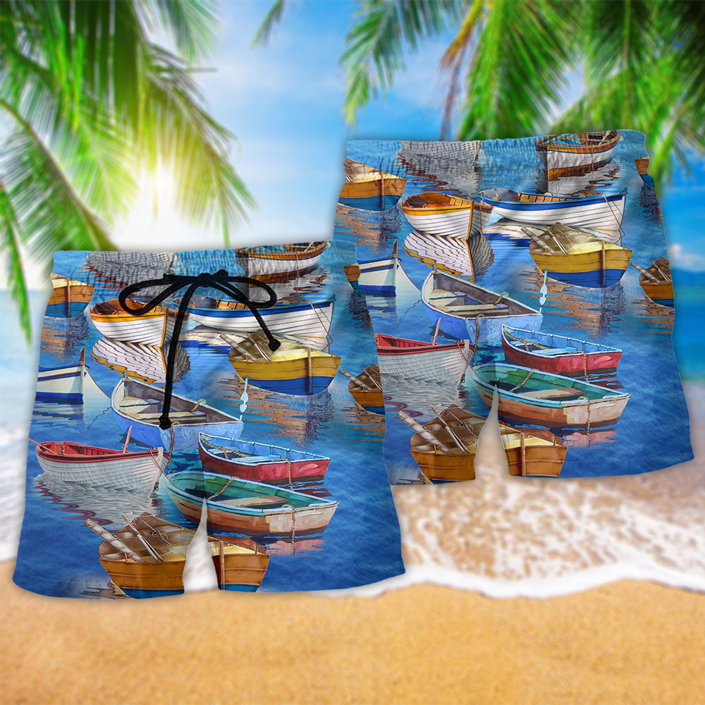 Boat Summer Beach Shorts Pattern Detail For Summer Adventures And Everyday Comfort