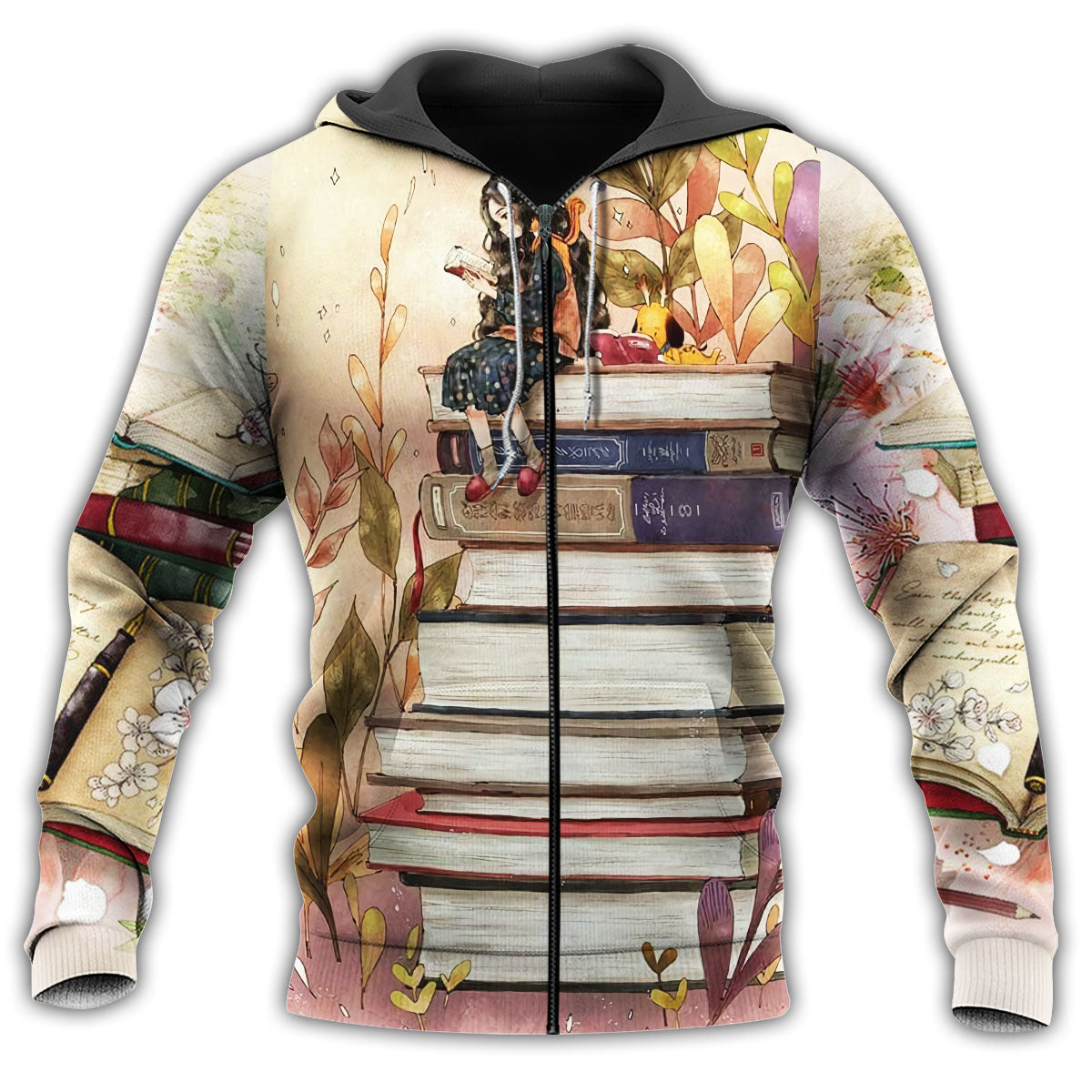 Book Girl Loves Books Hoodie For Weekend Trips Relaxed Outfits And Thoughtful Gifting