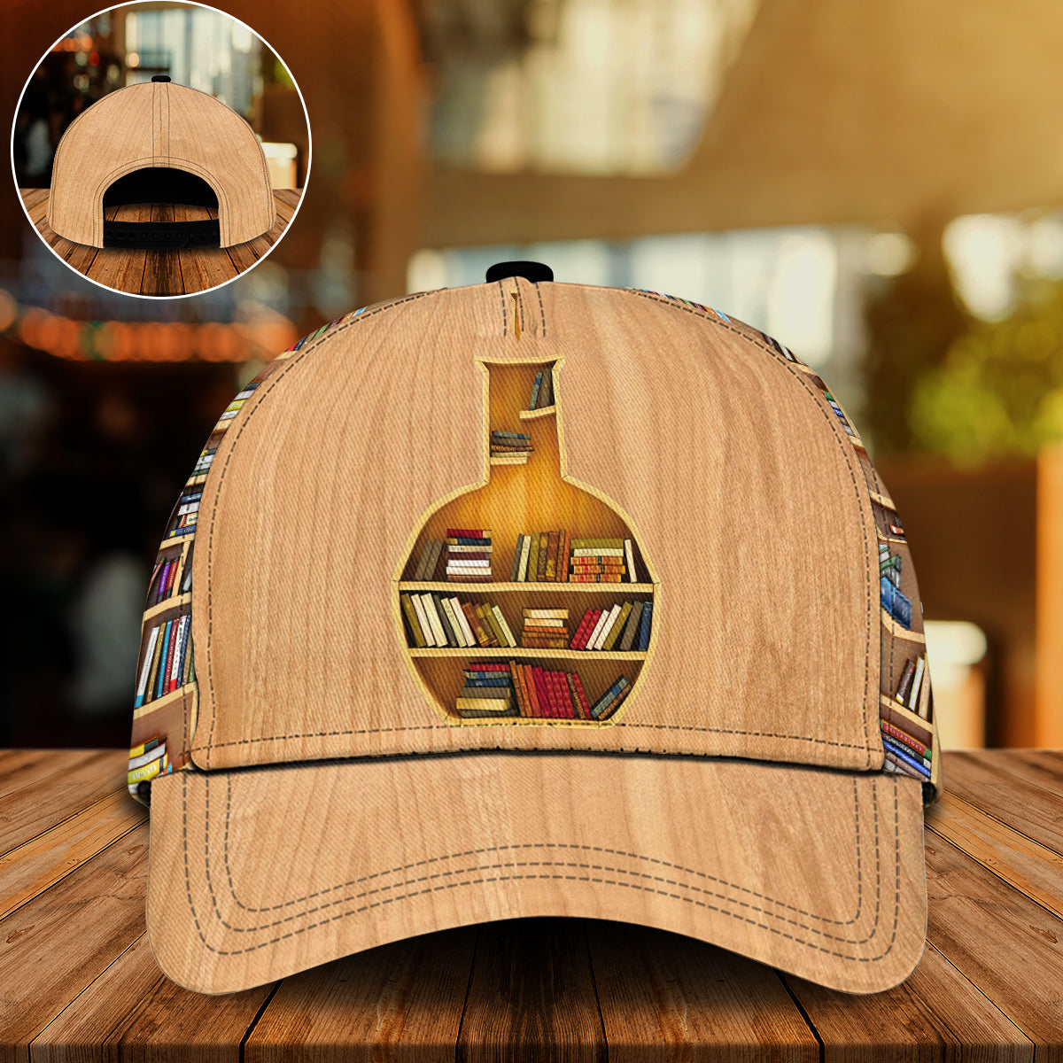 Book Lover Wooden Classic Cap For Beach Vacations Outdoor Trips And Everyday Comfort