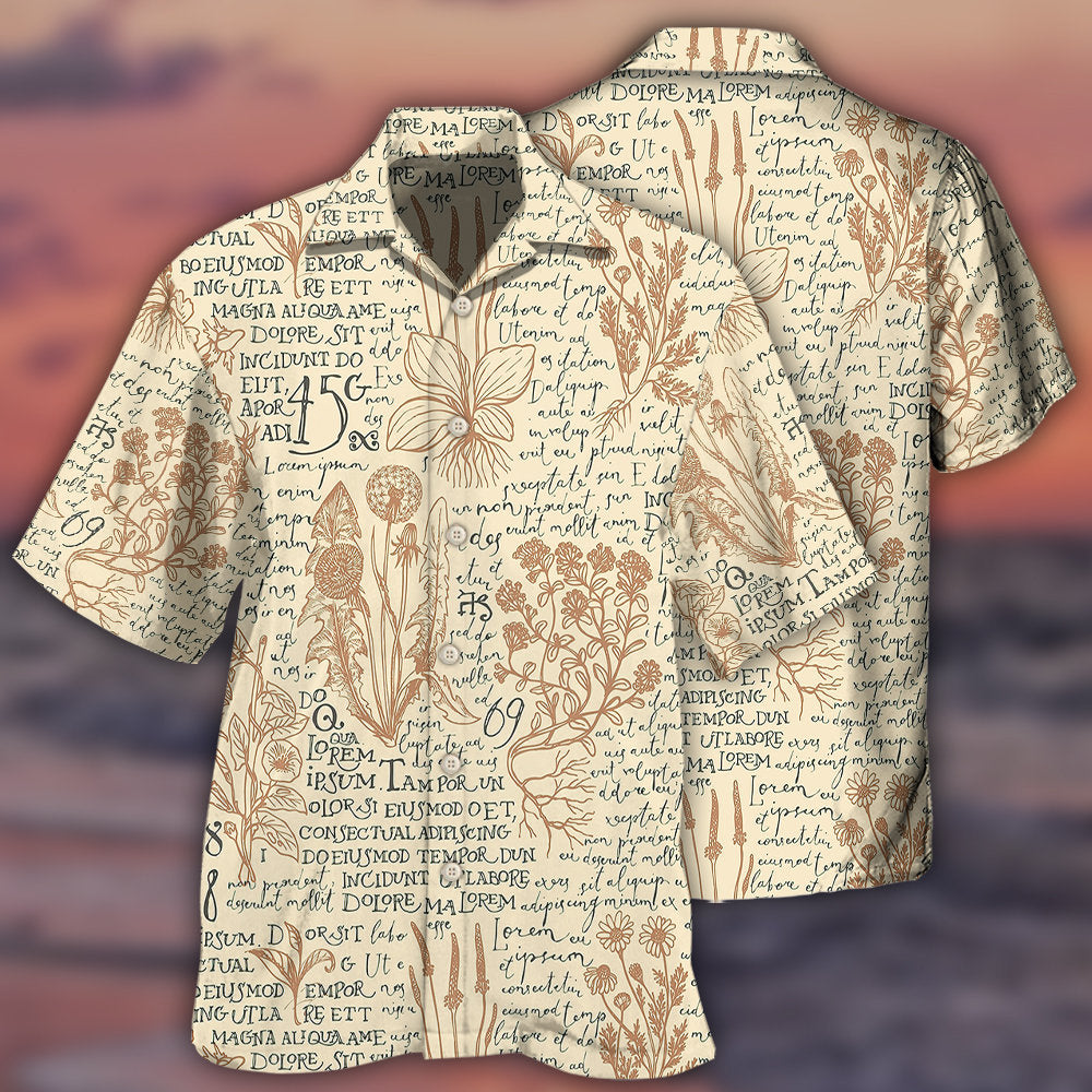 Botany Hawaiian Shirt With All Over Print For Resort Travel Summer Outings And Casual Gatherings